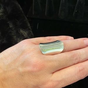 Sterling Silver Saddle Ring